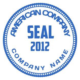 Unique Circular Company Stamp | Customize for $2.5