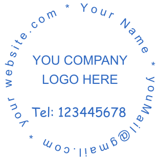 Stamp mockup №1276,Size :40mm