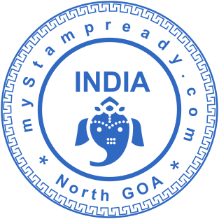 Custom Goa, India Stamp with Versace Border & Elephant Head | Customize for $2.5