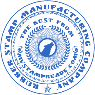 Non-Standard Multi-Ring Stamp with Wolf Logo | Design Yours for $2.5