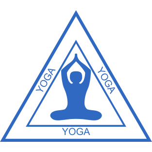 Unique Triangle Stamp with Lotus Pose Logo | Create Yours for $2.5