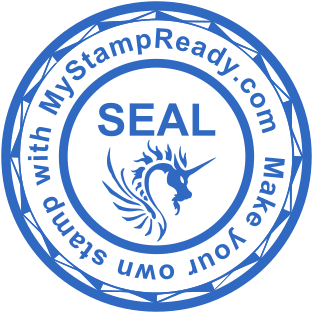 Office seal of a round shape with logo that you can make online №1534