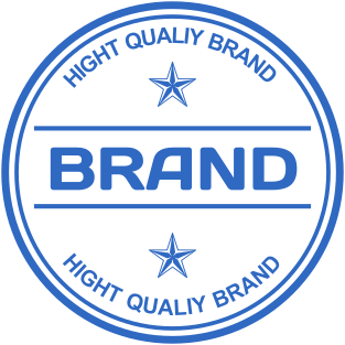 Premium quality stamp of round shape for office paperwork №1542