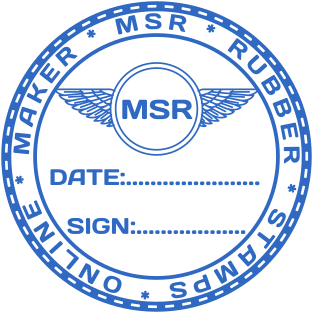 Learn how to make round date and sign stamp for office paperwork №1546