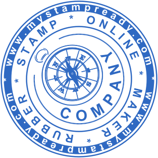 Rubber stamp for the company with original logo №1558