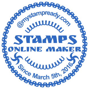 Creative self-inking seal of round shape that can be made online №1561