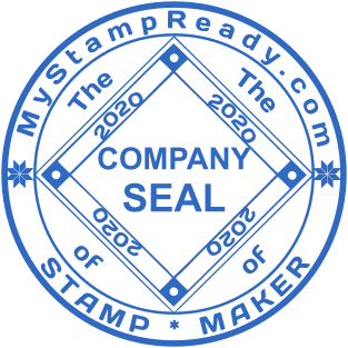 Company rubber seal of round shape that you can make online №1568