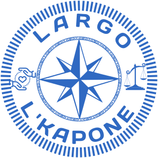Round seal with personal design for Largo L’Kapone brand №1586