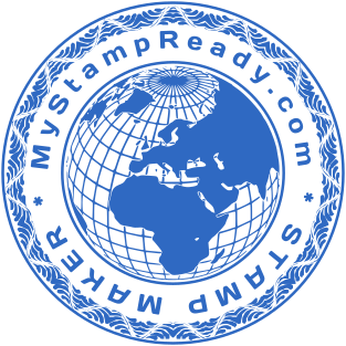 Beautiful round seal with a logo for your company №1594