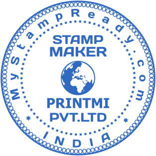 Round stamp for PRINTMI company that was made online №1595