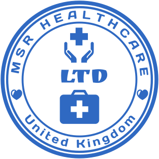 Round seal for a healthcare company from the United Kingdom №1599