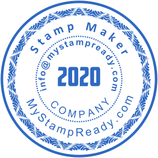 Decorative rubber seal for the company created in online maker №1610