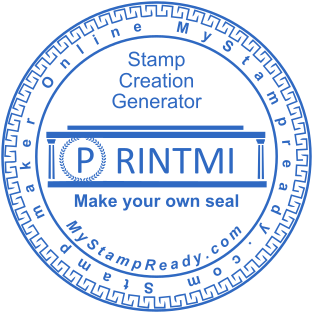 Corporate seal with individual design that you can make online №1617