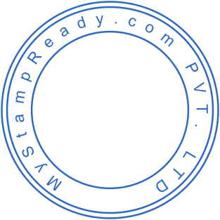 Custom self-inking seal with simple design for office use №1621