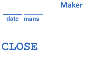 Custom date seal for the office that you can make online №1624