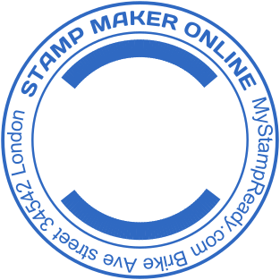 Official stamp of round shape for a company based in London №1638