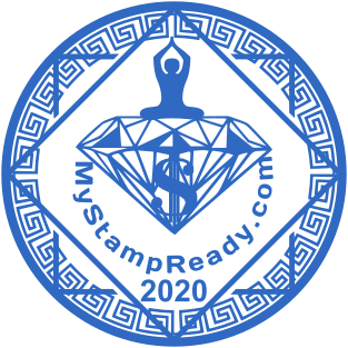 Creative round seal with logo for the company founded in 2020 №1661