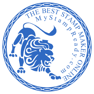 Round seal with logo created in online stamp maker №1735