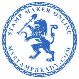 Custom round seal with a logo made in online stamp maker №1750