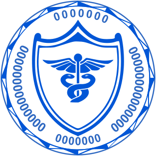 Custom rubber stamp of round shape for medical business №1774