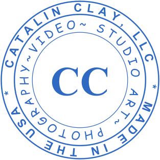 Art self-inking seal of round shape for photography from USA №1787