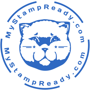 Beautiful stamp of round shape with logo made on MyStampReady №1790