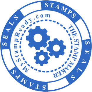 Creative seals with logo made with the help of stamp maker №1796