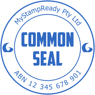 Common self-inking seal of round shape for use in the office №1809