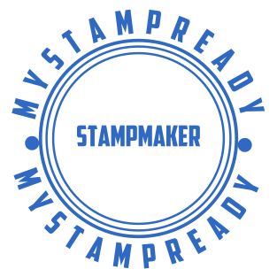 Original seal of round shape made with the help of stampmaker №1826