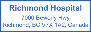 Address stamp of rectangular shape for Richmond Hospital №1859