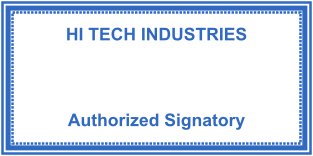 Signatory rubber stamp of rectangular shape for tech business №1861