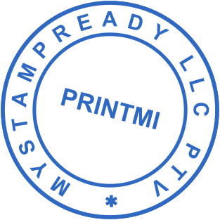 Create a layout for a stamp on the basis of PRINTMI template №1869