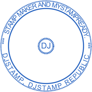 Online stamp maker for creating seals for DJ and musicians №1879