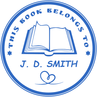 Rubber stamp with logo for family library and stamping book №1919