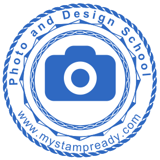 Rubber stamp with original design and image for photo business №1934