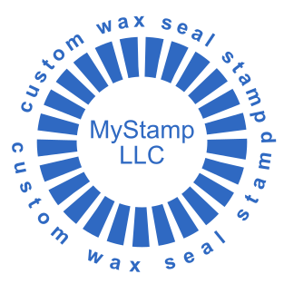 Custom stamp with unusual design for office and personal use №2014