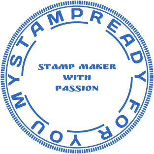 Make a custom branded stamp for business use and paperwork with template №2188