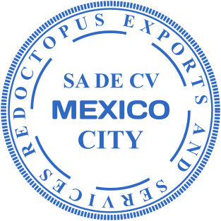 Round Stamp with Interrupted Border, Text, and Bold 