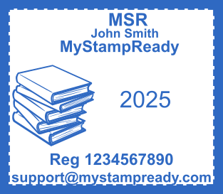 Stamp mockup №2260,Size :55mm-48mm