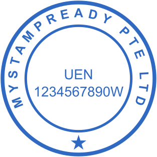 Standard Indian Circular Stamp with Text and Company Name | Create Yours Today