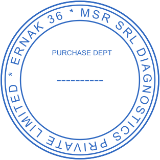 Custom Circular Stamp with Border and Text | Create Yours for $2.5