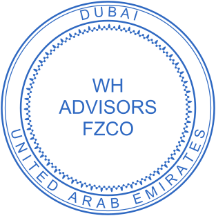 Elegant Double Circle Business Stamp for Dubai Companies | Design Online for $2.5