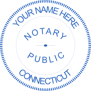 Custom Connecticut Notary Stamp with State Seal | Personalize Online Today