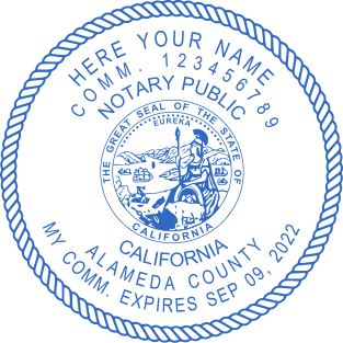 Custom California Notary Stamp with State Seal | $2.5