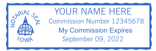 Affordable Custom Rectangular Nevada Notary Stamp with Your Name and Commission Information