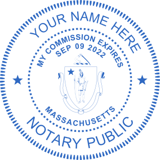 Create Your Custom Massachusetts Notary Stamp | Only $2.5