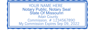 Design Your Custom Missouri Notary Stamp | Starting at $2.5