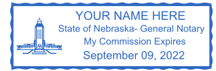 Design Your Custom Nebraska Notary Stamp for $2.5 | Personalize Online Now