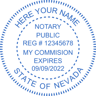 Create a Custom Nevada Notary Stamp | Personalize Online Now as $2.5