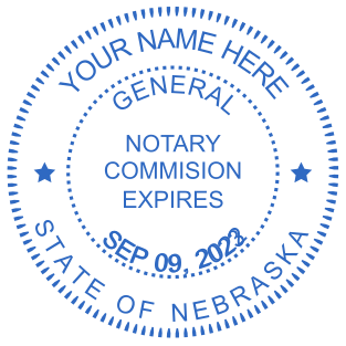Customize Your Nebraska Round Notary Stamp | Starting at $2.5